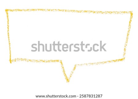 Separate yellow speech bubbles on white background.