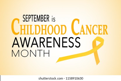 September is childhood cancer awareness month, background with ribbon - Powered by Shutterstock