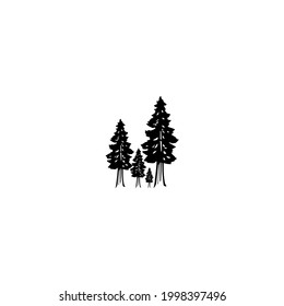 Sequoia Tree Icon Symbol Logo Illustration Stock Illustration ...