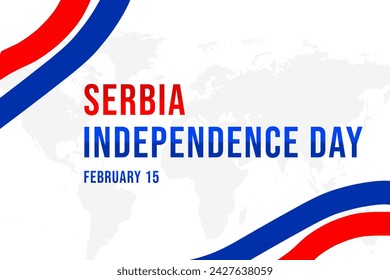 serbia independence day red and blue background - Powered by Shutterstock