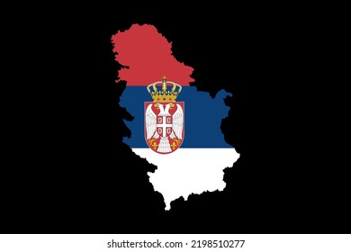 Serbia Map Filled Serbia Flag Texture Stock Illustration 2198510277   Serbia Map Filled Flag Texture 260nw 2198510277 