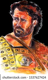 From A Series Of Great Turks. Hector Is A Trojan Prince In Ancient Greek Mythology, One Of The Brave Fighters Of The Trojan War. He Led The Trojans And Their Allies In Battles 