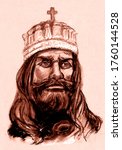 A series of kings of Europe. Coloman or Kalman the Learned, also the Book-Lover or the Bookish was King of Hungary from the Arpad Dynasty
