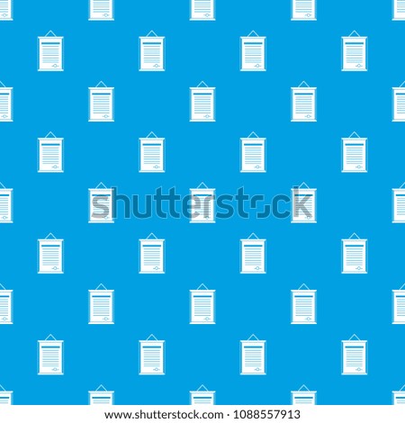 Sertificate pattern repeat seamless in blue color for any design. geometric illustration