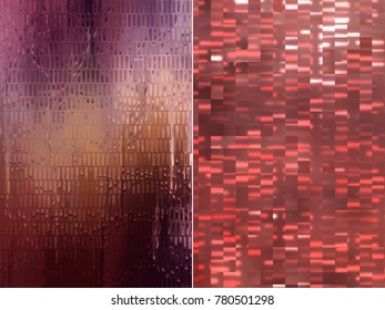 Set 2 red abstract