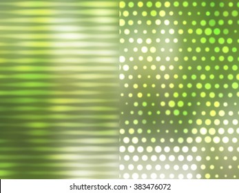 Set of abstract backgrounds green