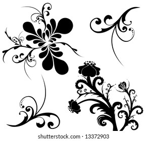 Line Background Wallpaper Designed Beautiful Bouquet Stock Vector ...