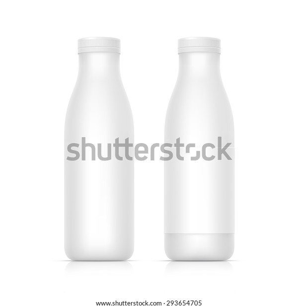 Set Blank White Bottles Milk Yogurt Stock Illustration 293654705 ...