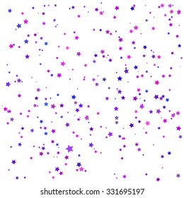 Vector Set Blue Pink Stars Isolated Stock Vector (Royalty Free ...