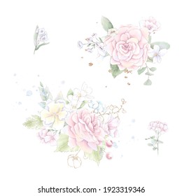 ピンクの薔薇 花束 のイラスト素材 画像 ベクター画像 Shutterstock