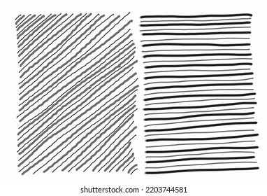 Set brushes   art pens  Hand drawn grunge strokes  illustration for background  Freehand stroke exercises the iPad 