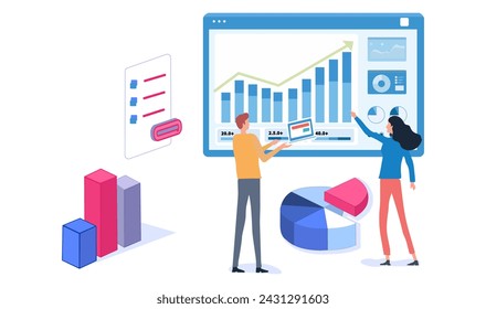 set business flat vector illustration design style concept. - Powered by Shutterstock - Get 15% off with code: PIKWIZARD15