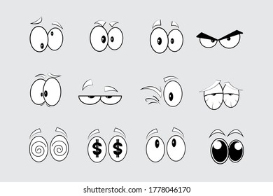 Cartoon Face Expressions Vector Art Stock Vector (Royalty Free ...