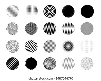 Set Of Circle Shape Elements