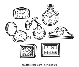 doodle car twooden clock