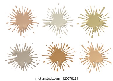 Set of  cosmetics splashes 