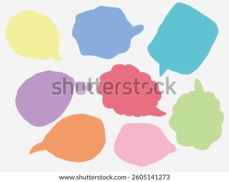 A set of cute dialog boxes