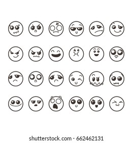 Retro Emoticons Design Set 36 Different Stock Illustration 469176878 ...