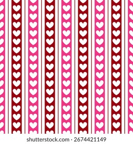 A set of Valentine’s Day seamless pattern digital papers featuring cute hearts and romantic designs in pink and red tones. Perfect for backgrounds, cards, scrapbooking, crafts, and classroom projects.