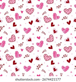 A set of Valentine’s Day seamless pattern digital papers featuring cute hearts and romantic designs in pink and red tones. Perfect for backgrounds, cards, scrapbooking, crafts, and classroom projects.