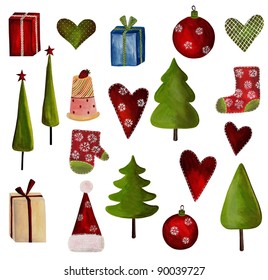 貼り絵 クリスマスツリー のイラスト素材 画像 ベクター画像 Shutterstock