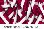 Set of DENMARK Flags Stacked on Top of Each Other