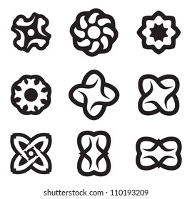 Set Different Abstract Symbols Design Stock Illustration 110193209 ...