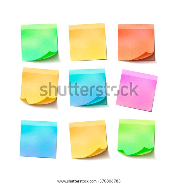 different sticky notes