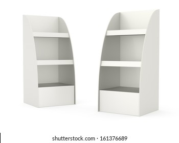 Set Retail Display Racks Isolated On Stock Vector (Royalty Free ...