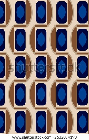 Set of element that ehtnic paisley geometry pattern