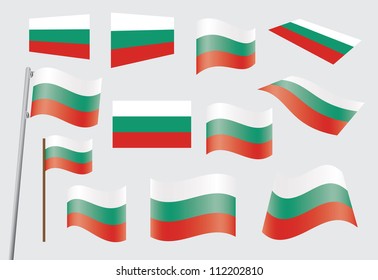 Set Flags Bulgaria Illustration Stock Illustration 112202810 | Shutterstock