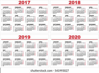 5,910 2018 2019 2020 calendar Images, Stock Photos & Vectors | Shutterstock