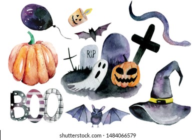 Download Halloween Watercolor Images Stock Photos Vectors Shutterstock
