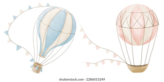 Set Hot Air Balloons