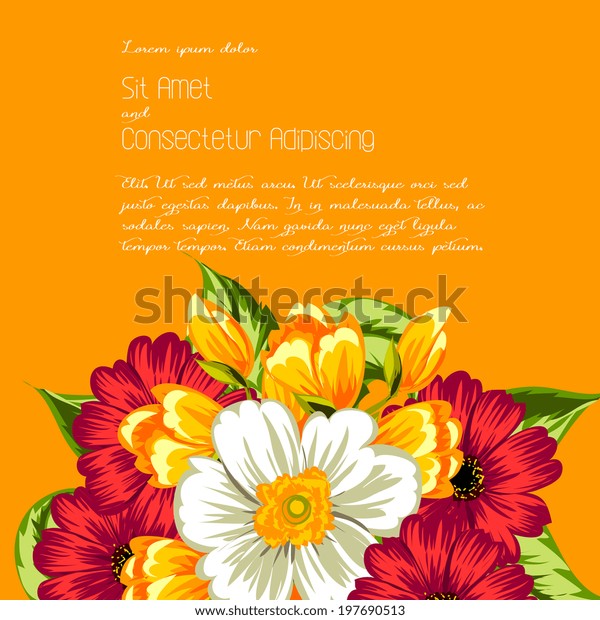 生け花のベクターイラスト カリフォルニア ポピー リアルなスタイルで作成 のベクター画像素材 ロイヤリティフリー Shutterstock