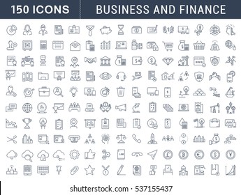 Set  line icons in flat design with elements for mobile concepts and web apps. Collection modern infographic logo and pictogram. Raster version.