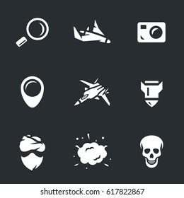 Set Of Military Intelligence Icons.