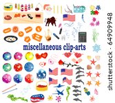 set of the miscellaneous clip-arts