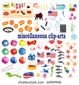set of the miscellaneous clip-arts
