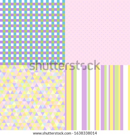 Set of patterns. Stripe backdrop. Colored lined background. Abstract texture. Gift wrapping paper