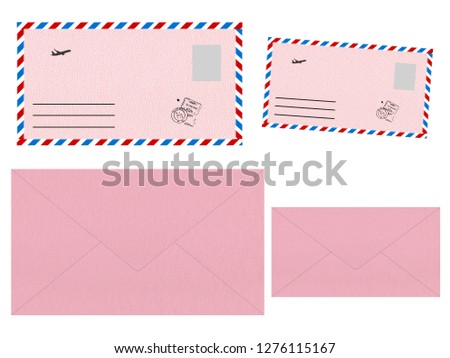 set pink envelopes