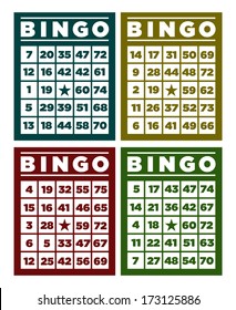 Bingo Cards Stock Vector (Royalty Free) 134655707