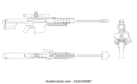 623 Sniper front view Images, Stock Photos & Vectors | Shutterstock