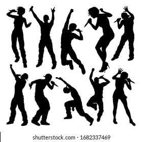 Singer Silhouette Images, Stock Photos & Vectors | Shutterstock