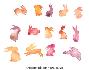 Original Bunny Watercolor