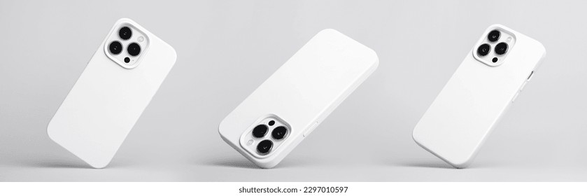 conjunto tres teléfonos inteligentes