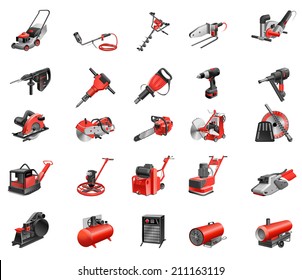 Set of tools-icons.
