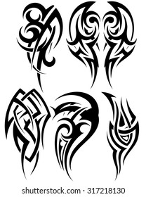 Similar Images, Stock Photos & Vectors of Tribal tattoos designs ...