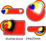 Set Vector banners for your design. Heart. (Vector version
13949836)