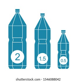 Set Water Bottle Icons Bottle Symbols Stock Illustration 1546088042 ...